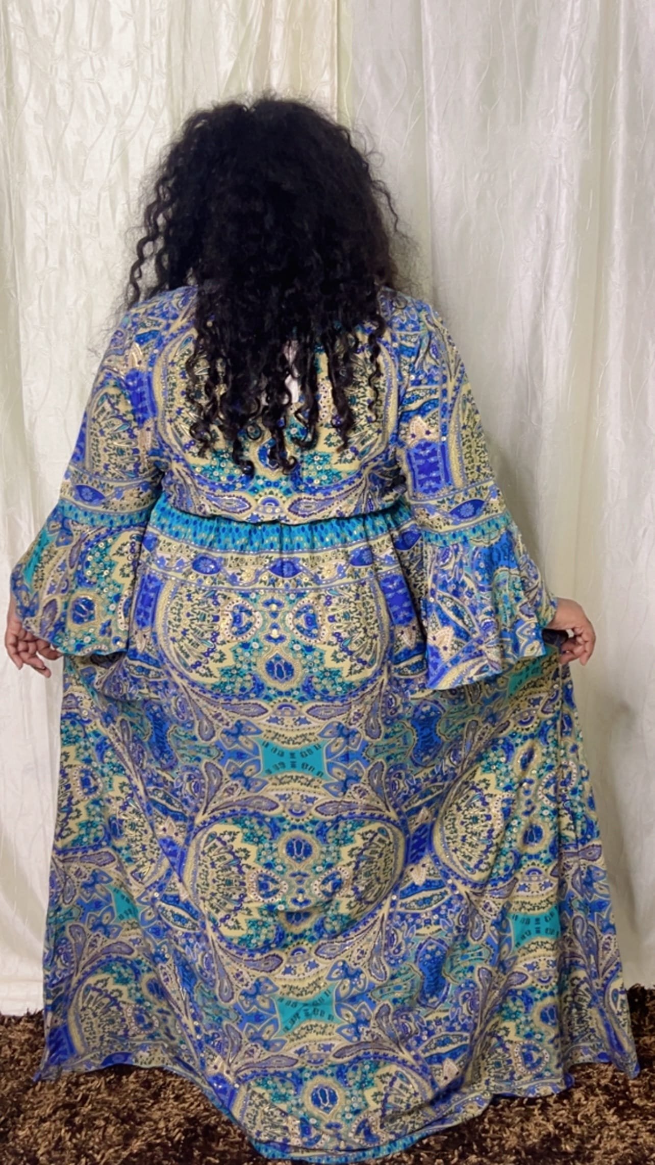 Royal Blue Desi Gown - Image 2