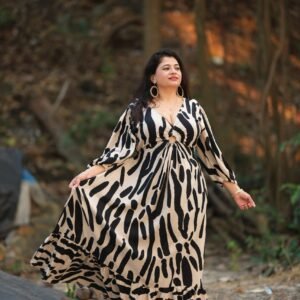 Cheetah Printed Gown