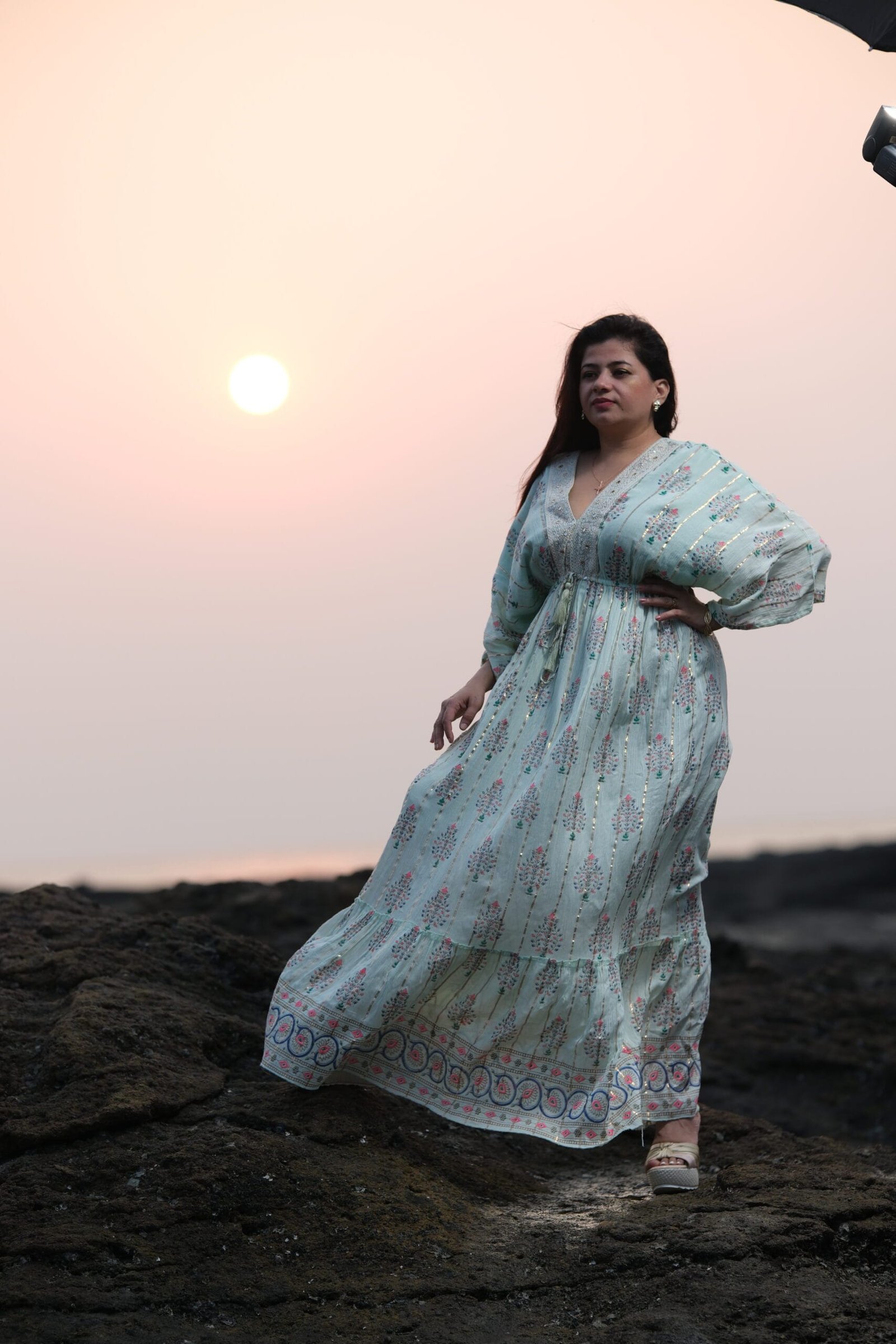 Pastel Green Kaftan - Image 2