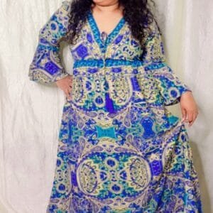 Royal Blue Desi Gown